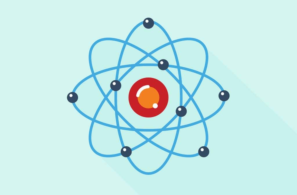 El átomo está formado por neutrones, protones y electrones. 