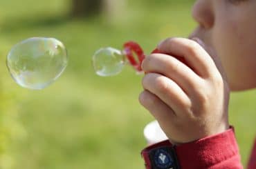 efímero de una burbuja