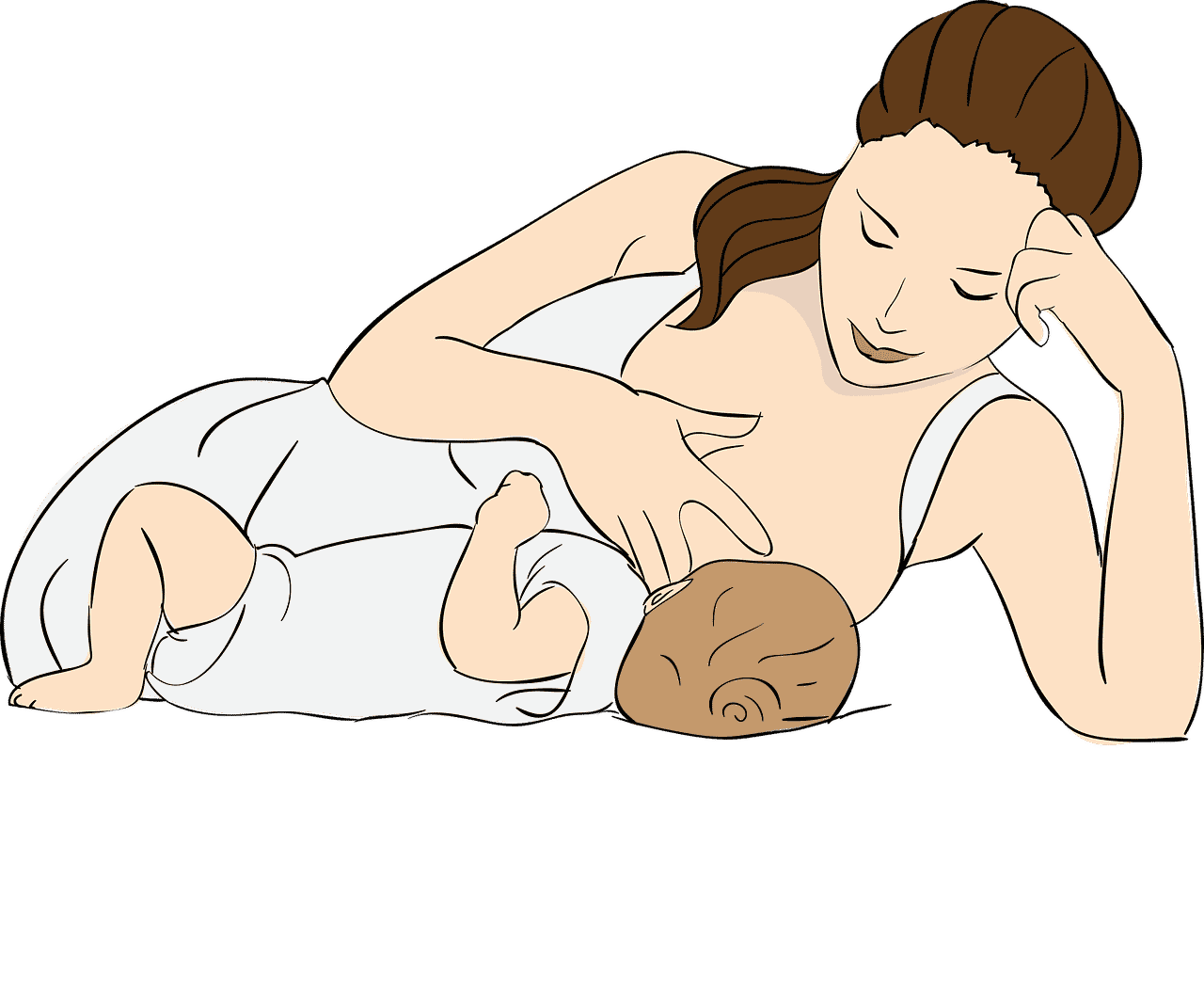 Tasa de natalidad demografía mujer amamanta bebé