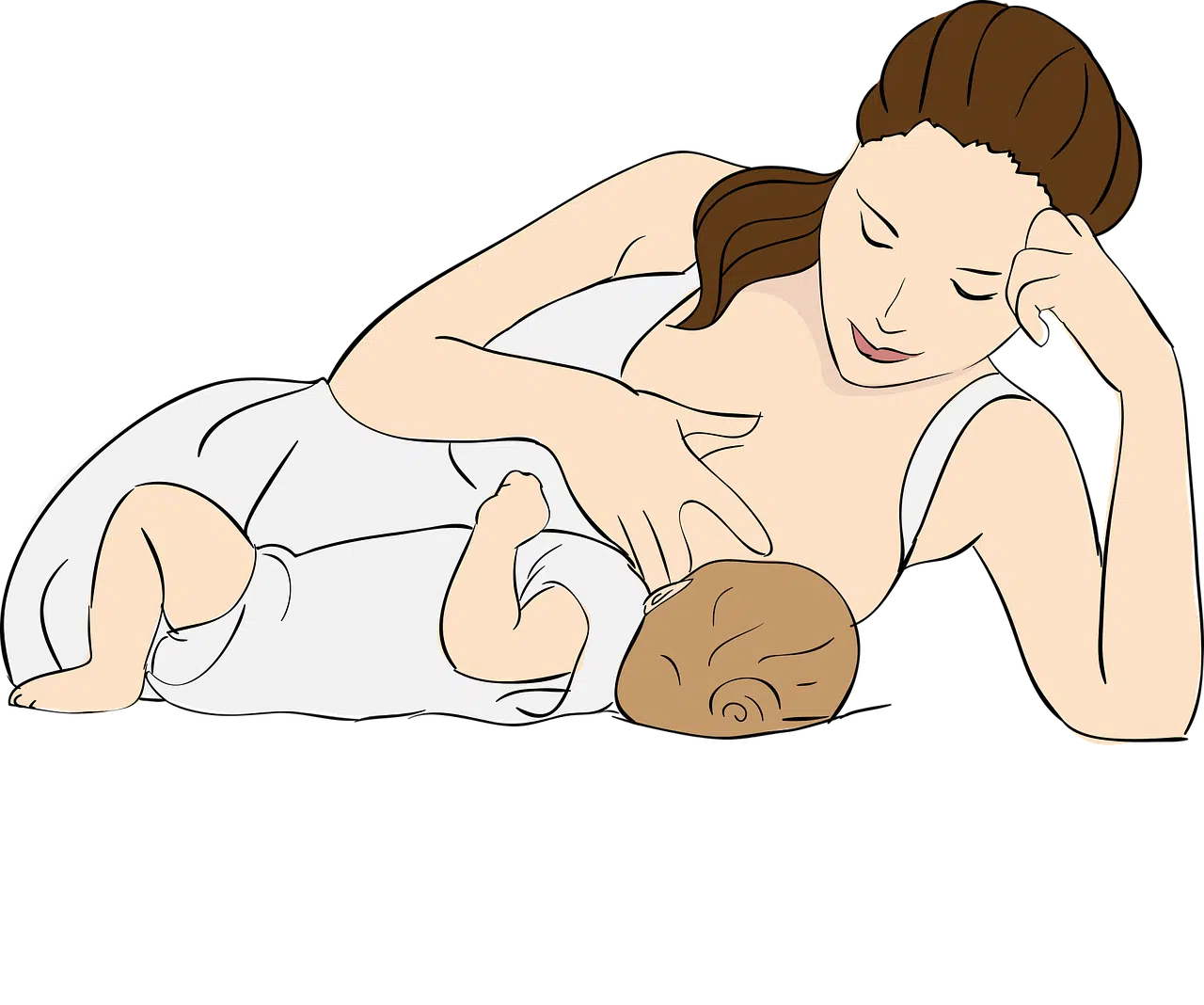 Tasa de natalidad demografía mujer amamanta bebé