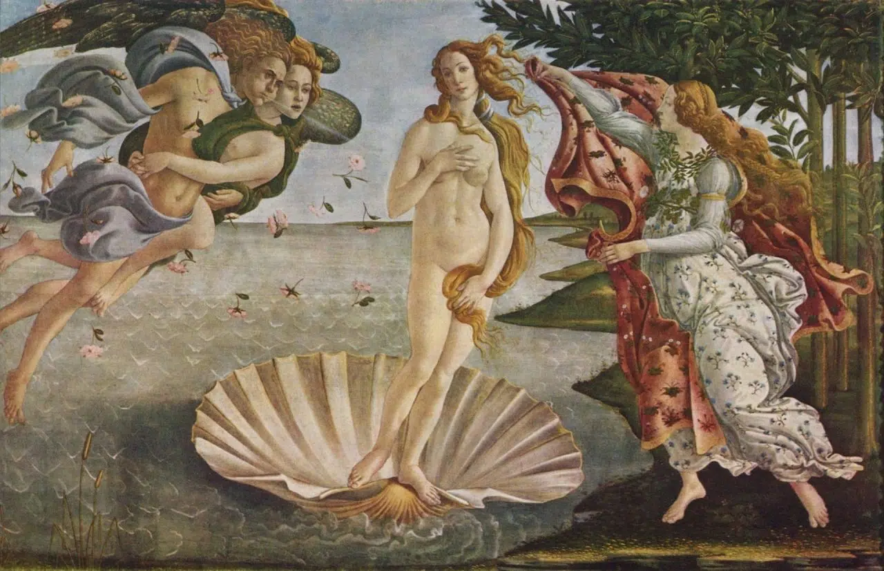 El nacimiento de Venus.