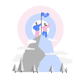 Éxito, cima de la montaña