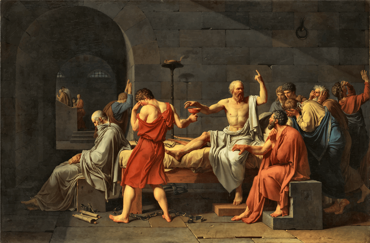 Filosofía, alegoría, Sócrates 