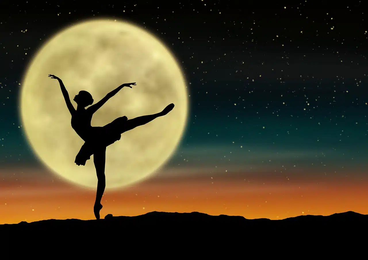 Ballet, danza clásica, baile. luna. 