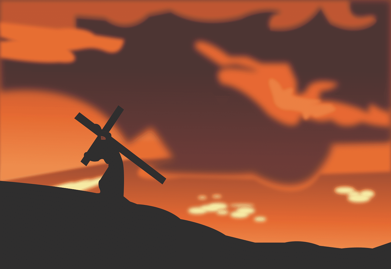 Misión cristiana, expedición, cargar la cruz. 