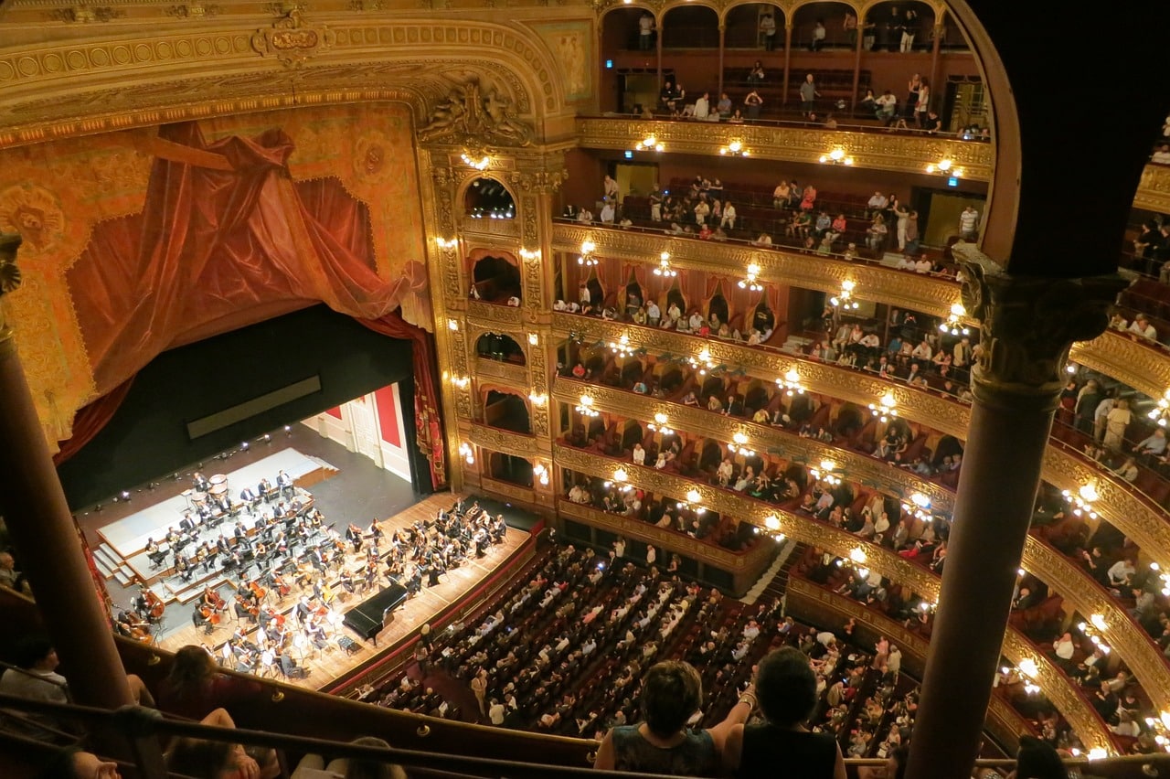 Interior del teatro de ópera