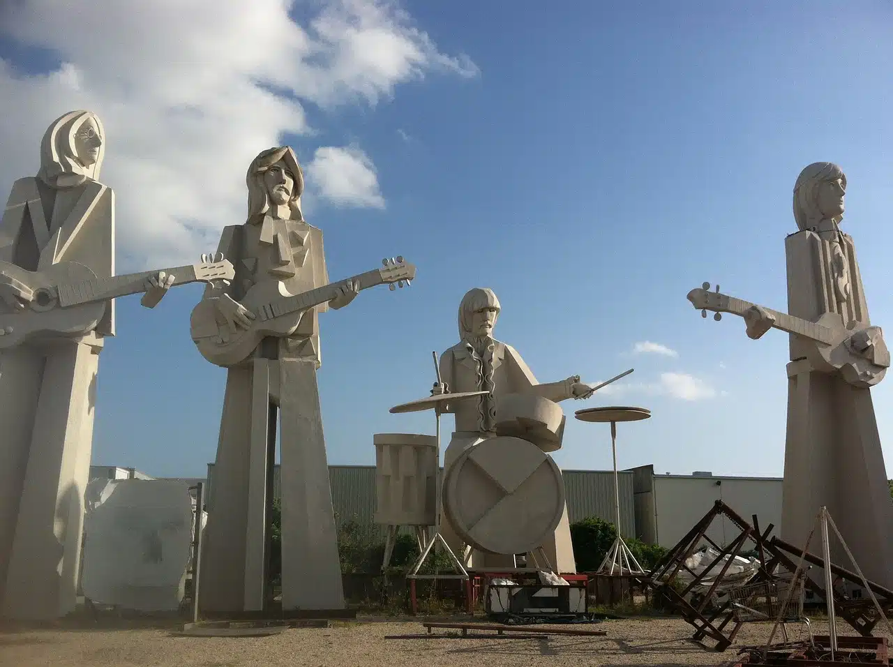 The Beatles presentación en la terraza